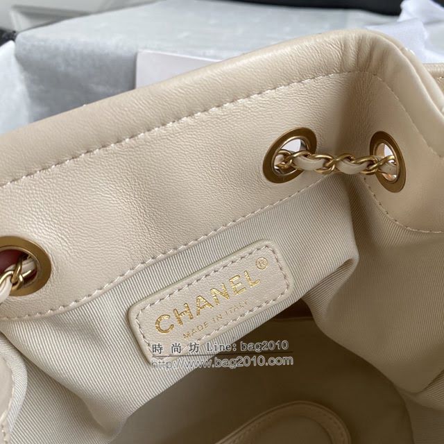 Chanel女包 香奈兒專櫃最新款水桶包 Chanel復古抽繩紐扣包 AS2057  djc4214